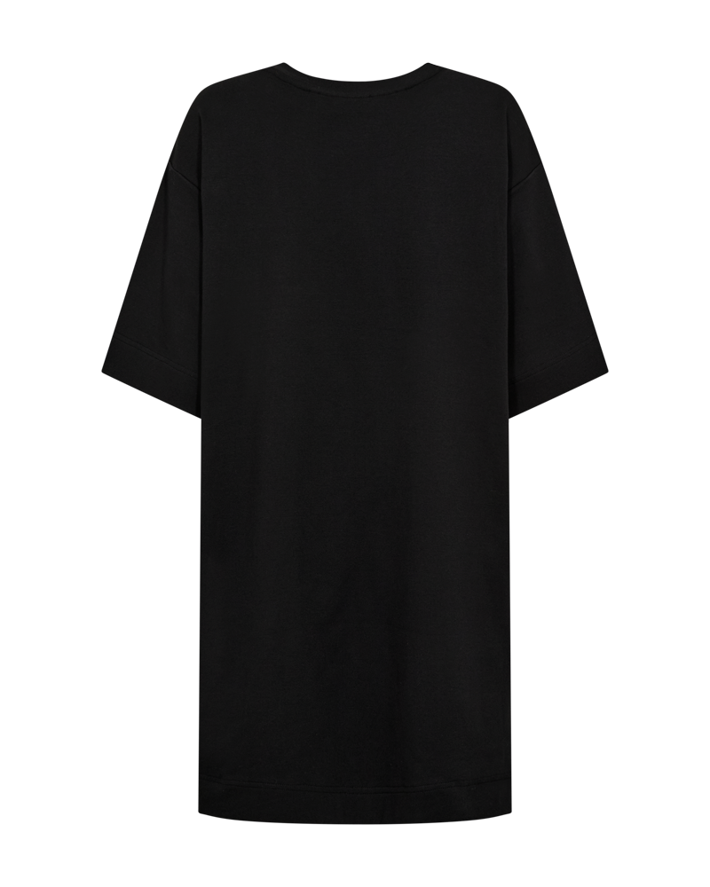 CMMUSE – KLEID MIT PRINT IN SCHWARZ