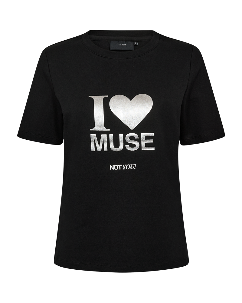 CMMUSE - T-SHIRT IN SCHWARZ