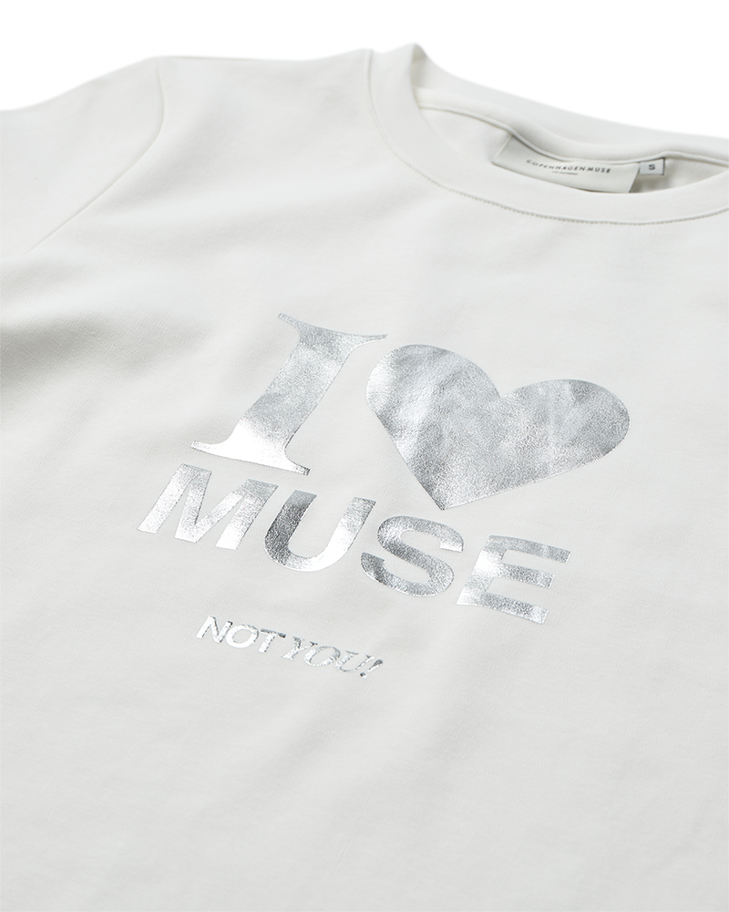 CMMUSE - T-SHIRT IN WOLLWEISS