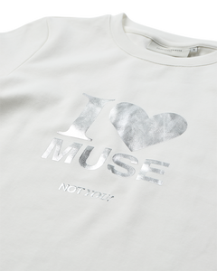 CMMUSE - T-SHIRT IN WOLLWEISS