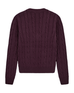 CMKOTOM – ZOPFSTRICK-PULLOVER IN ROT