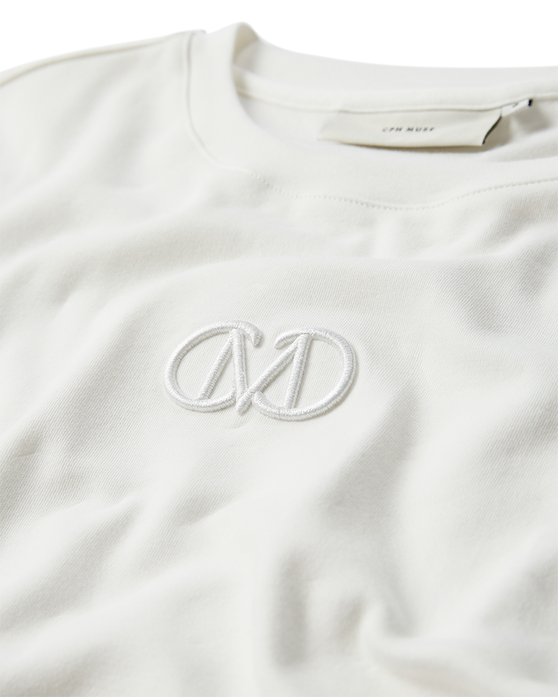 CMMUSE - T-SHIRT IN WOLLWEISS