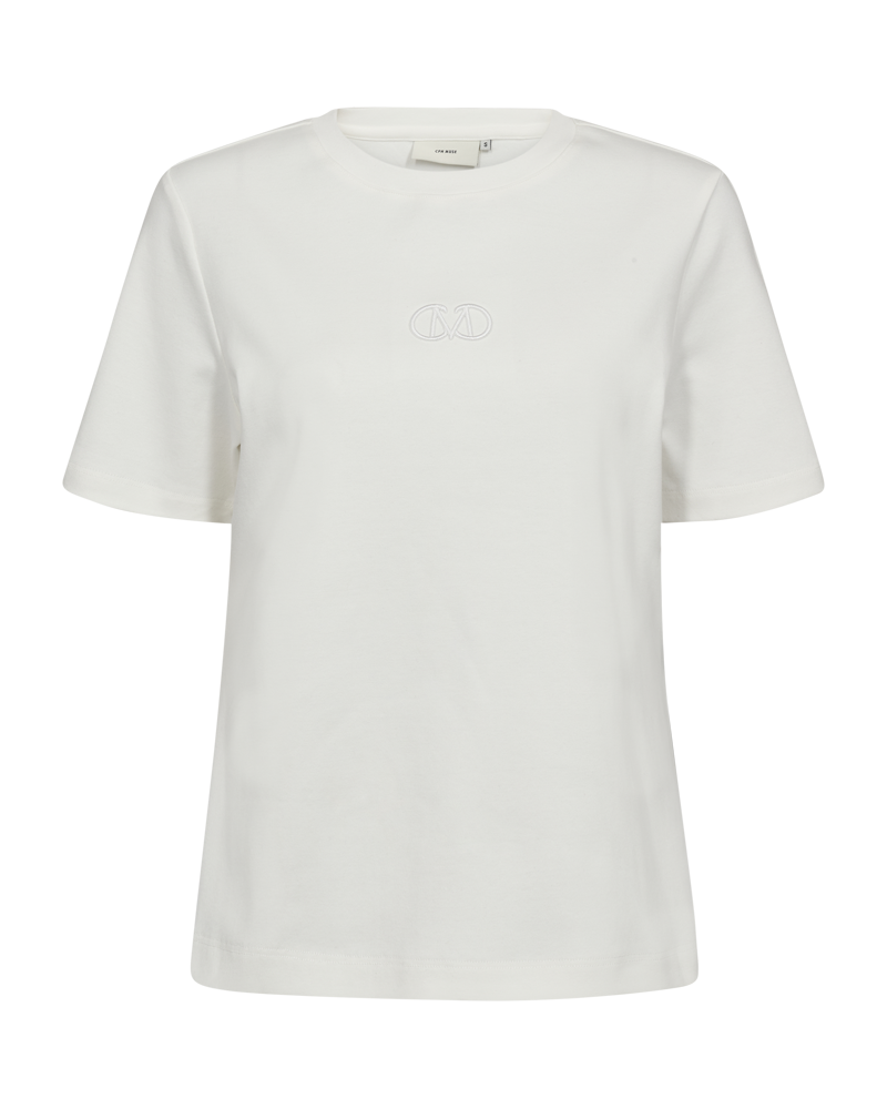 CMMUSE - T-SHIRT IN WOLLWEISS