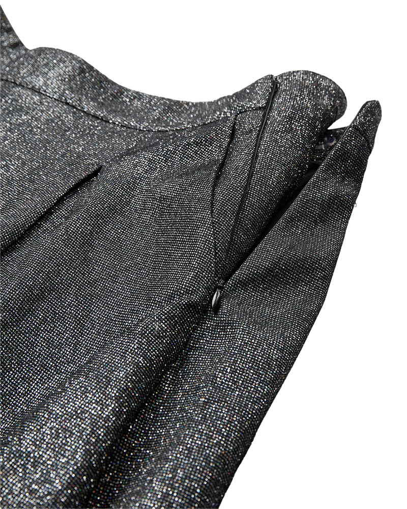 CMSHINMI - ROCK MIT GLITZER IN SCHWARZ