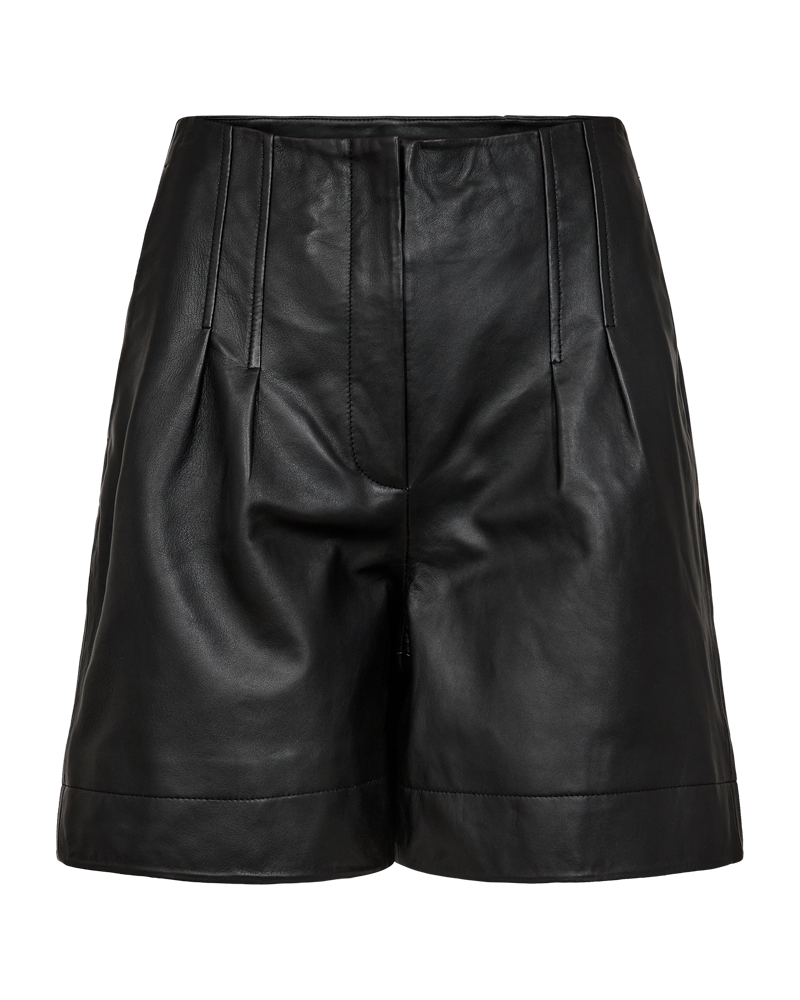 CMROYAL – LEDERSHORTS IN SCHWARZ