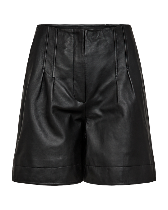 CMROYAL – LEDERSHORTS IN SCHWARZ