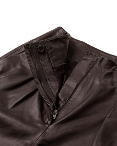 CMROYAL – LEDERSHORTS IN BRAUN