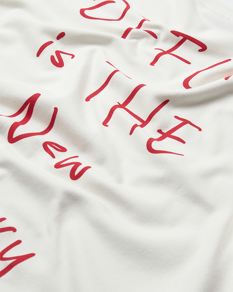 CMMUSE - OVERSIZE T-SHIRT IN WOLLWEISS