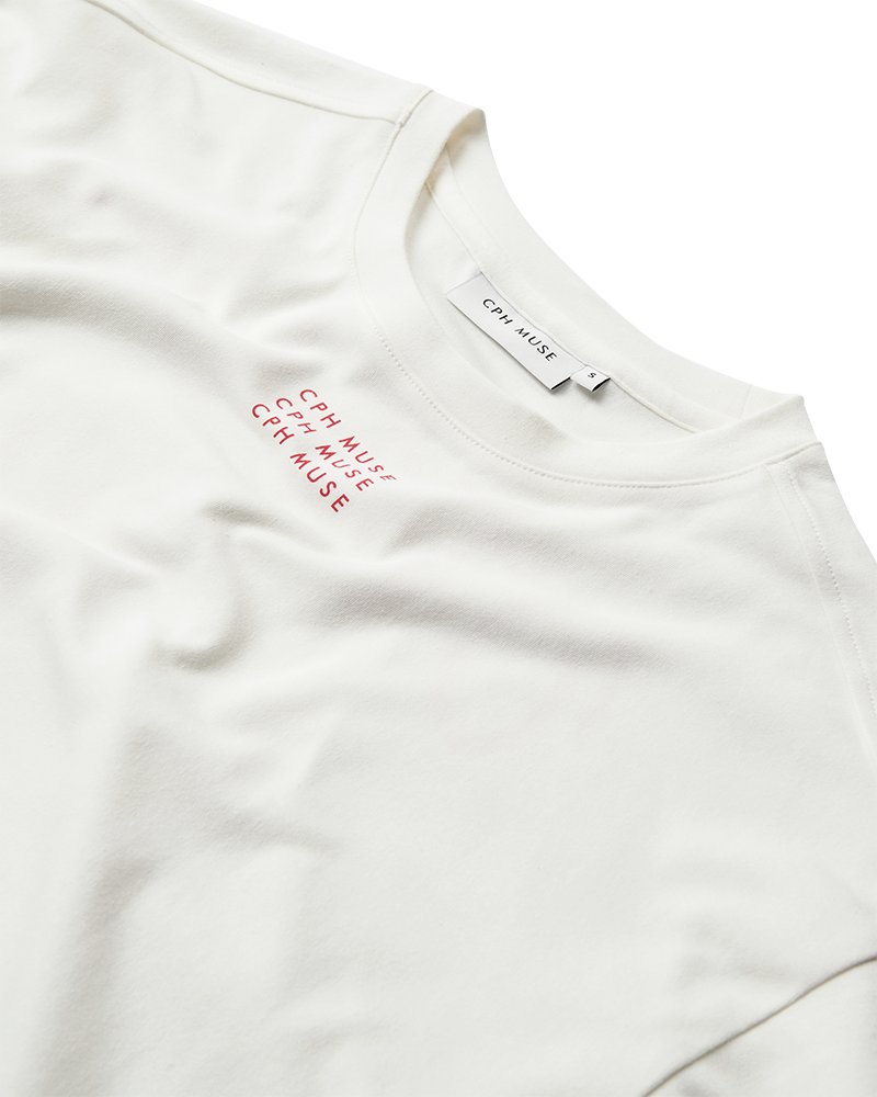 CMMUSE - OVERSIZE T-SHIRT IN WOLLWEISS