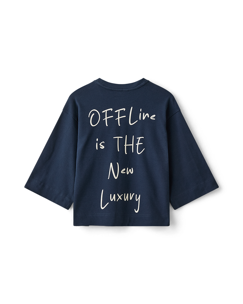 CMMUSE - OVERSIZE T-SHIRT IN BLAU