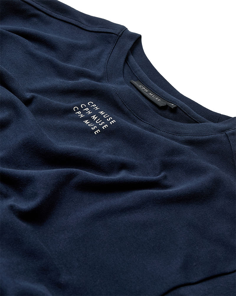 CMMUSE - OVERSIZE T-SHIRT IN BLAU