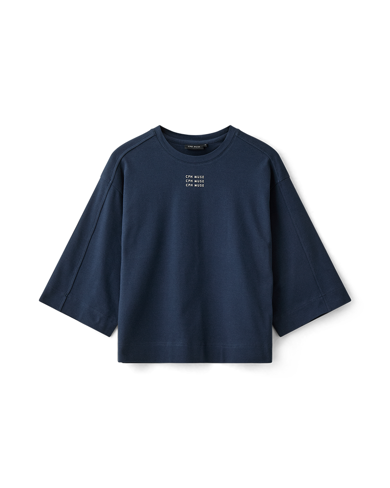 CMMUSE - OVERSIZE T-SHIRT IN BLAU