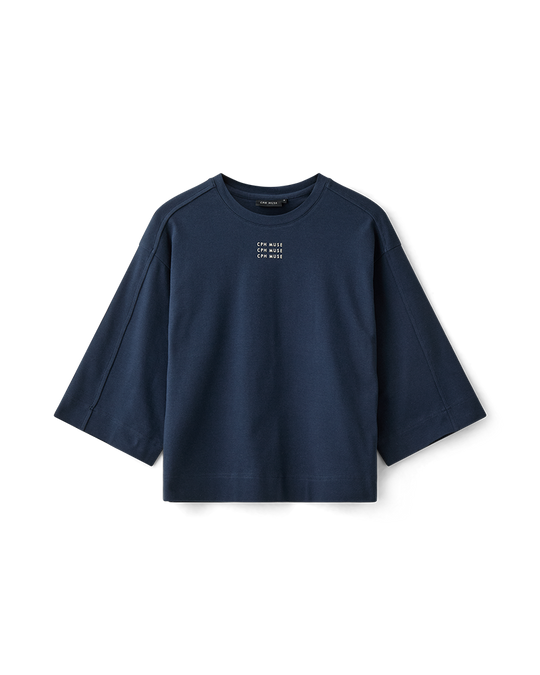CMMUSE - OVERSIZE T-SHIRT IN BLAU