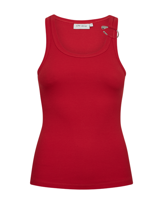 CMSIV – TOP MIT SCHMUCKDETAIL IN ROT