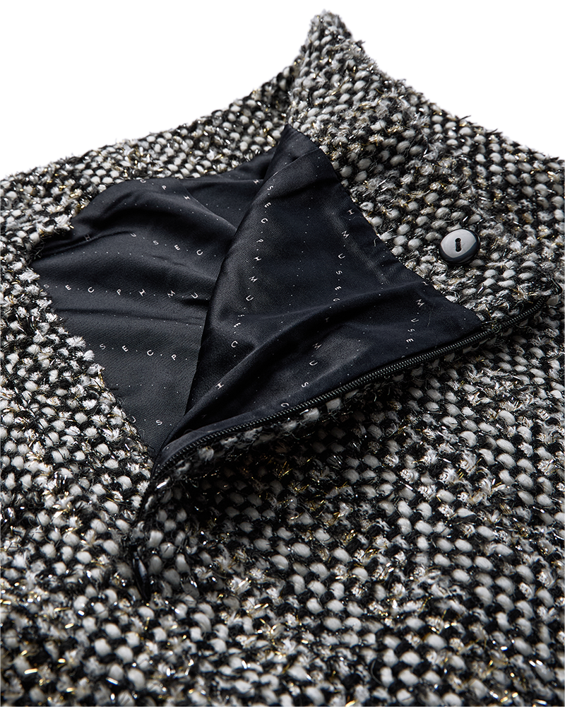 CMRUBI – GESTRICKTER ROCK IN GRAU UND WOLLWEISS