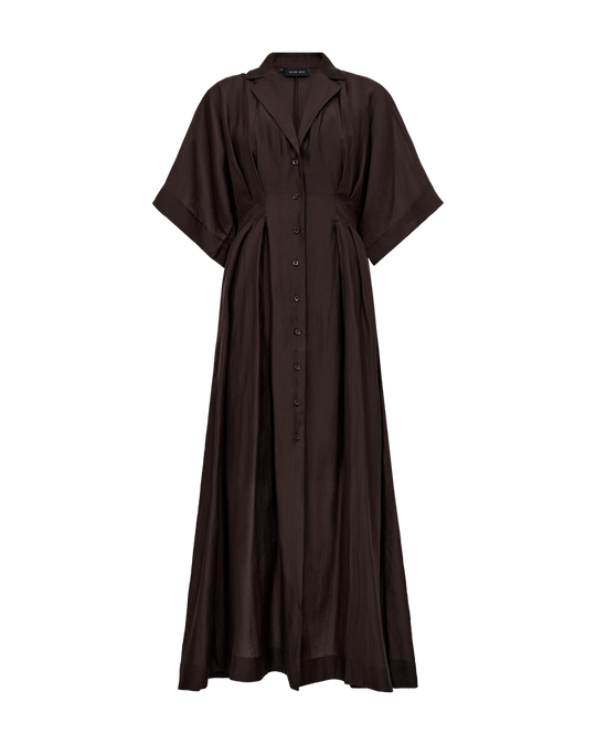 CMMOLLY - KLEID IN BRAUN