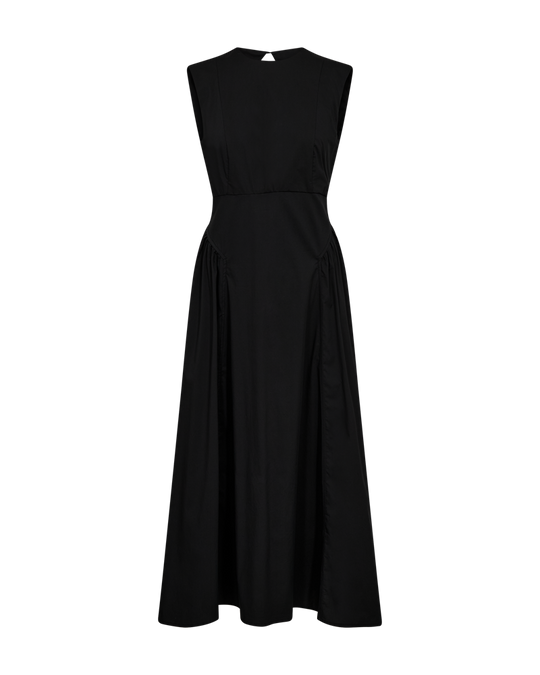 CMPOPPI – KLEID MIT OFFENEM RÜCKEN IN SCHWARZ