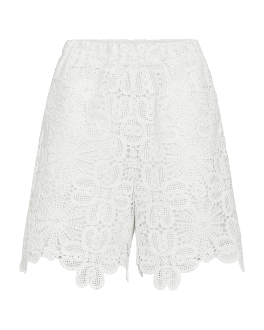 CMVILJA – SHORTS MIT STICKEREI IN WEISS