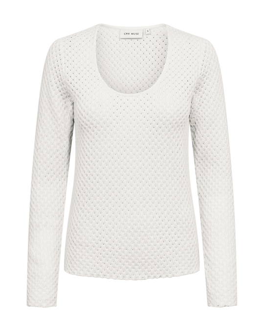 CMBOBBIE - BLOUSE IN WEISS