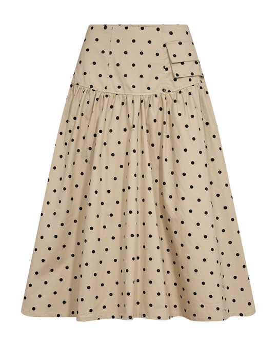 CMDOTTIE – ROCK MIT PUNKTEN IN BEIGE