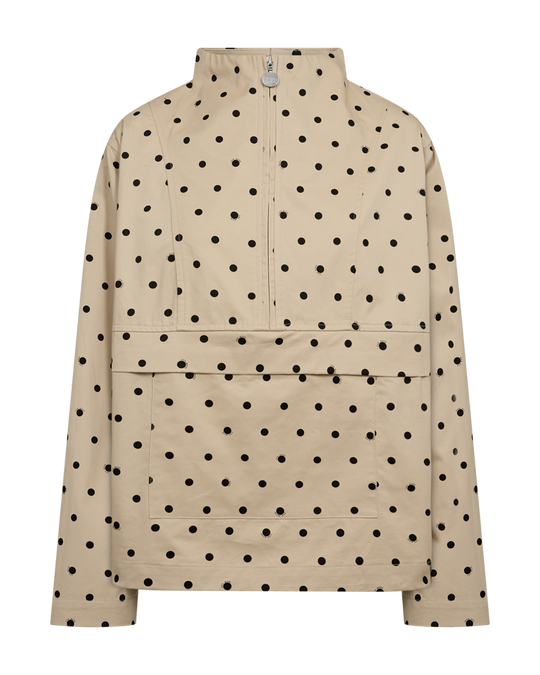 CMDOTTIE – JACKE MIT PUNKTENMUSTER IN BEIGE