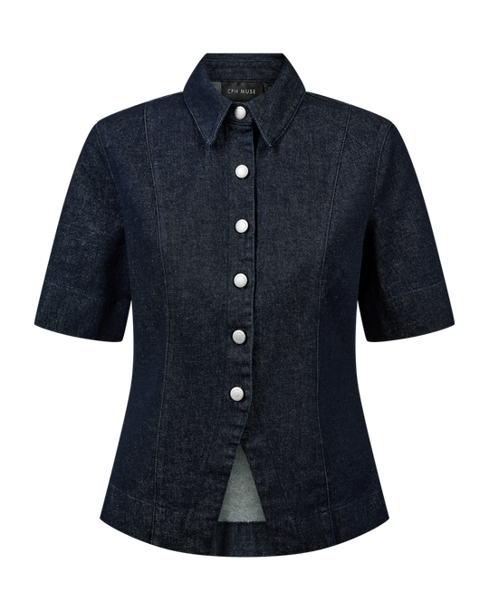 CMANNAIS – DENIM-HEMD IN BLAU