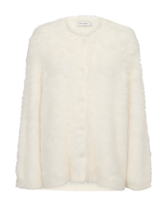 CMULA - CARDIGAN IN WEISS